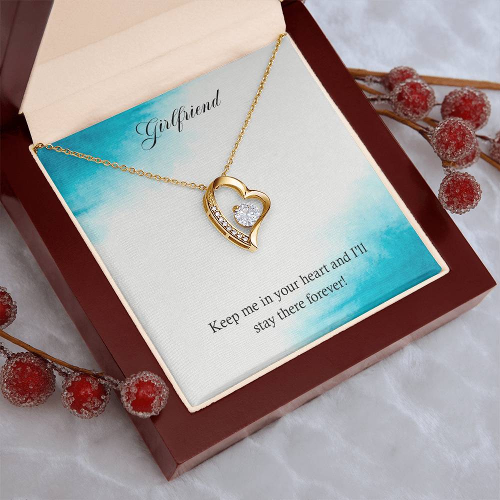 Girlfriend Keep Me In Your Heart And I'll Stay There Forever Forever Love Necklace