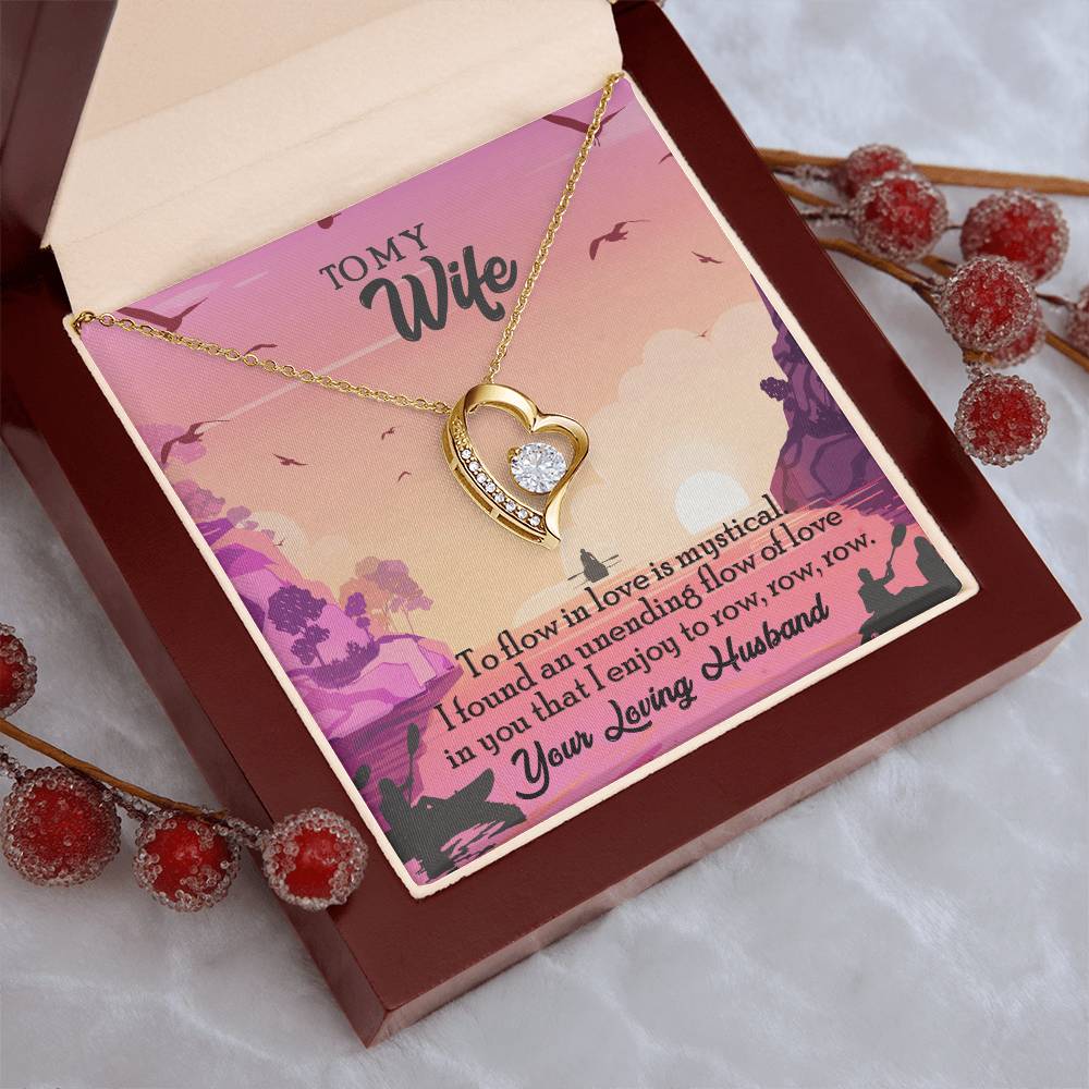 To My Wife Diamond Necklace Anniversary Gift For Wife Gift For Wife Necklace For Wife Birthday Gift For Wife Diamond Necklace For Forever Love Necklace