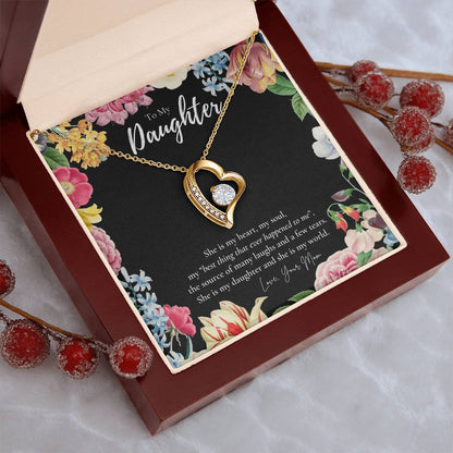 Daughter Gift To My Daughter Necklace From Mom To My Daughter Necklace Gift For Daughter From Mom Forever Love Necklace