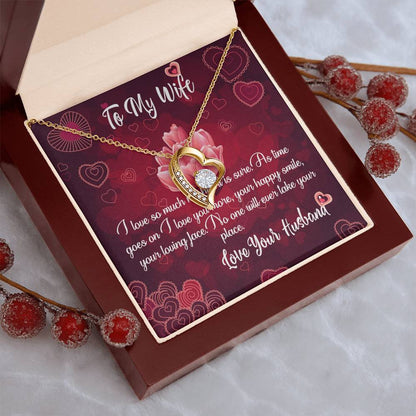 Husband To Wife - I Love So Much Forever Love Necklace Forever Love Necklace