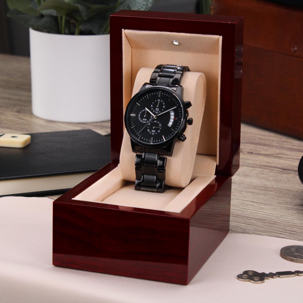 Grandsons - Snuggled Right In - Chronograph Watch Engraving Chronograph Watch