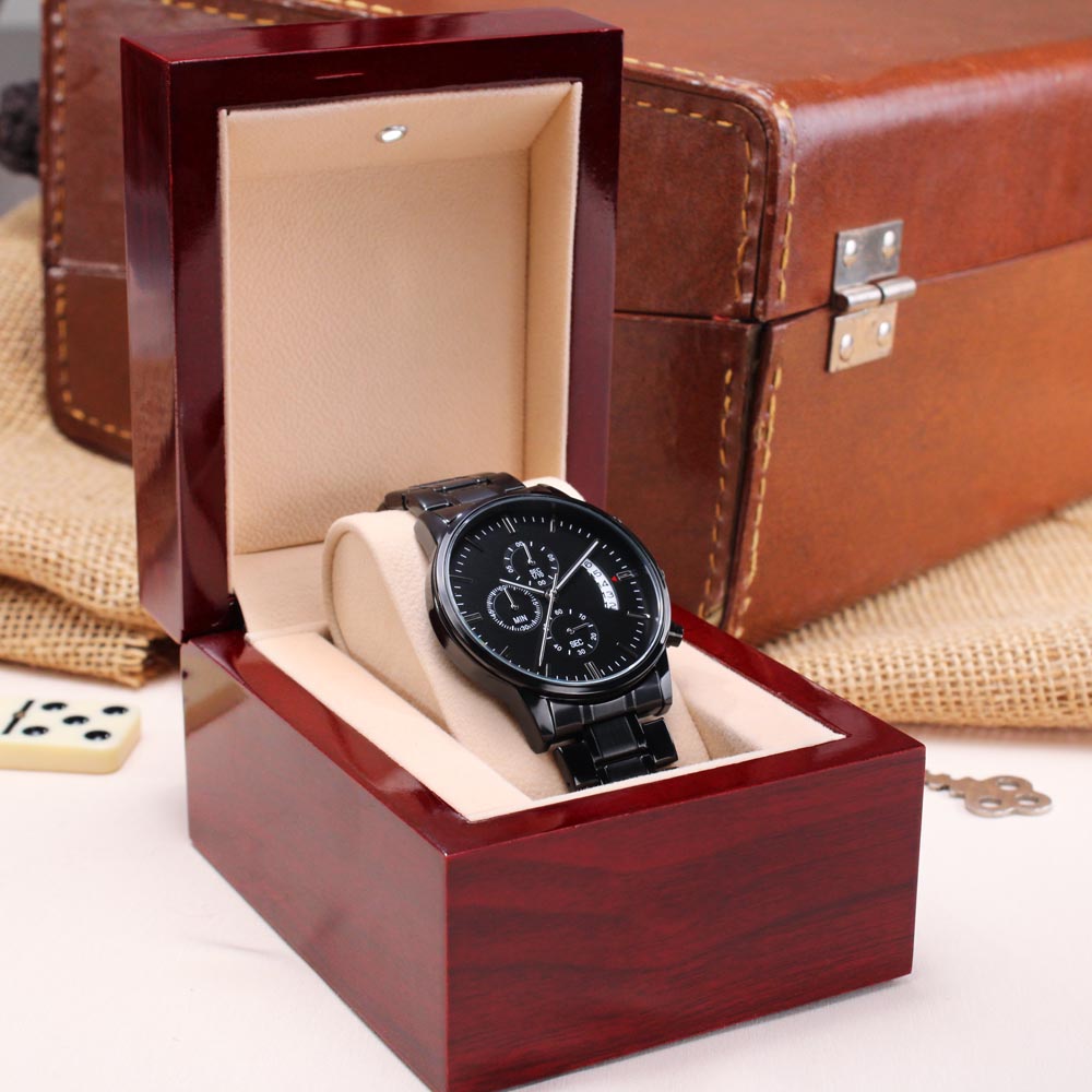 Grandsons - Snuggled Right In - Chronograph Watch Engraving Chronograph Watch