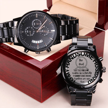 Gift For Husband Comes In Ready To Give Gift Box Engraving Chronograph Watch