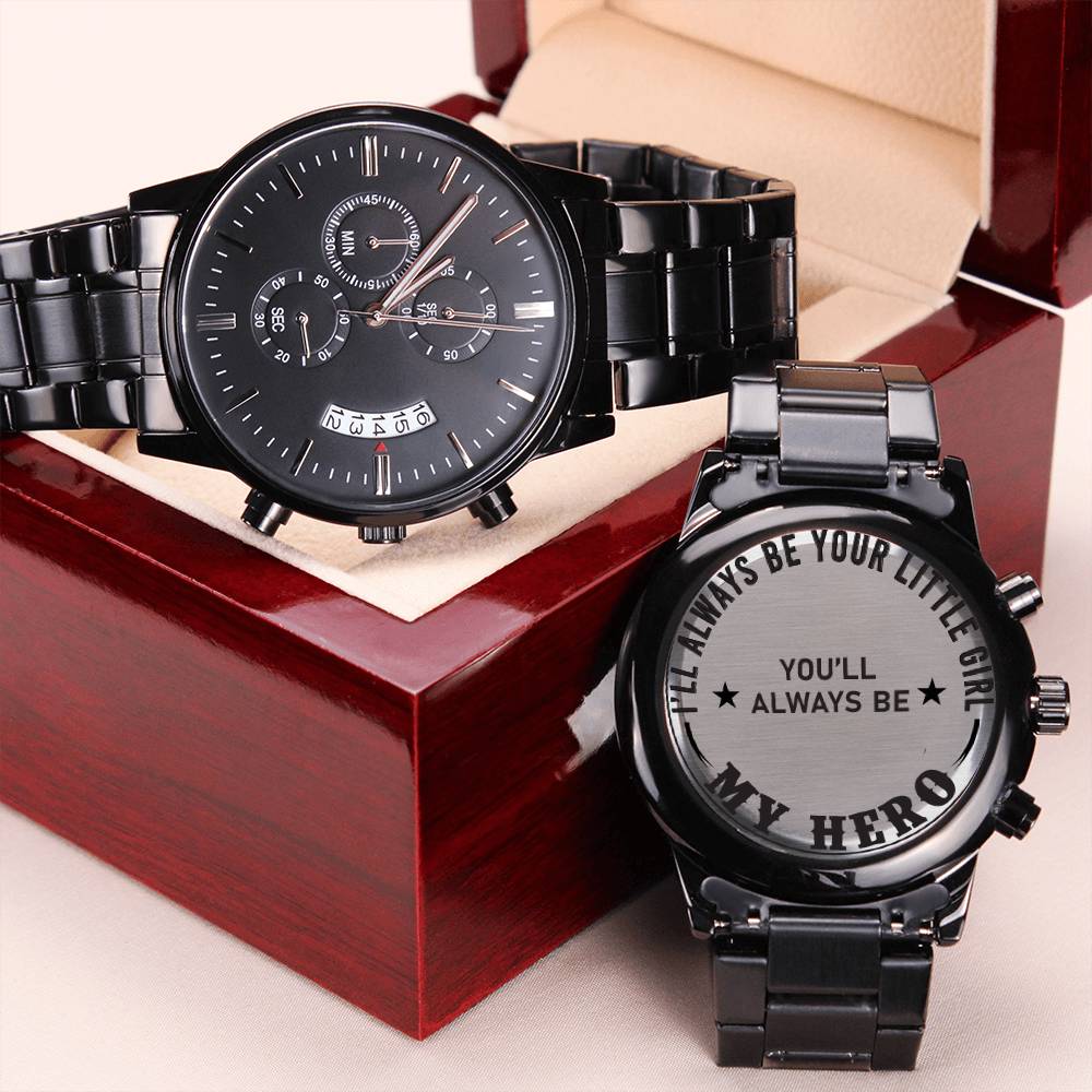 Your Little Girl Engraving Chronograph Watch