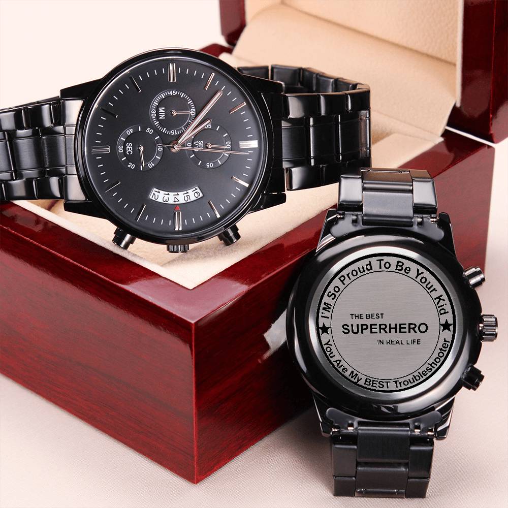 To Dadgrandfather Engraving Chronograph Watch