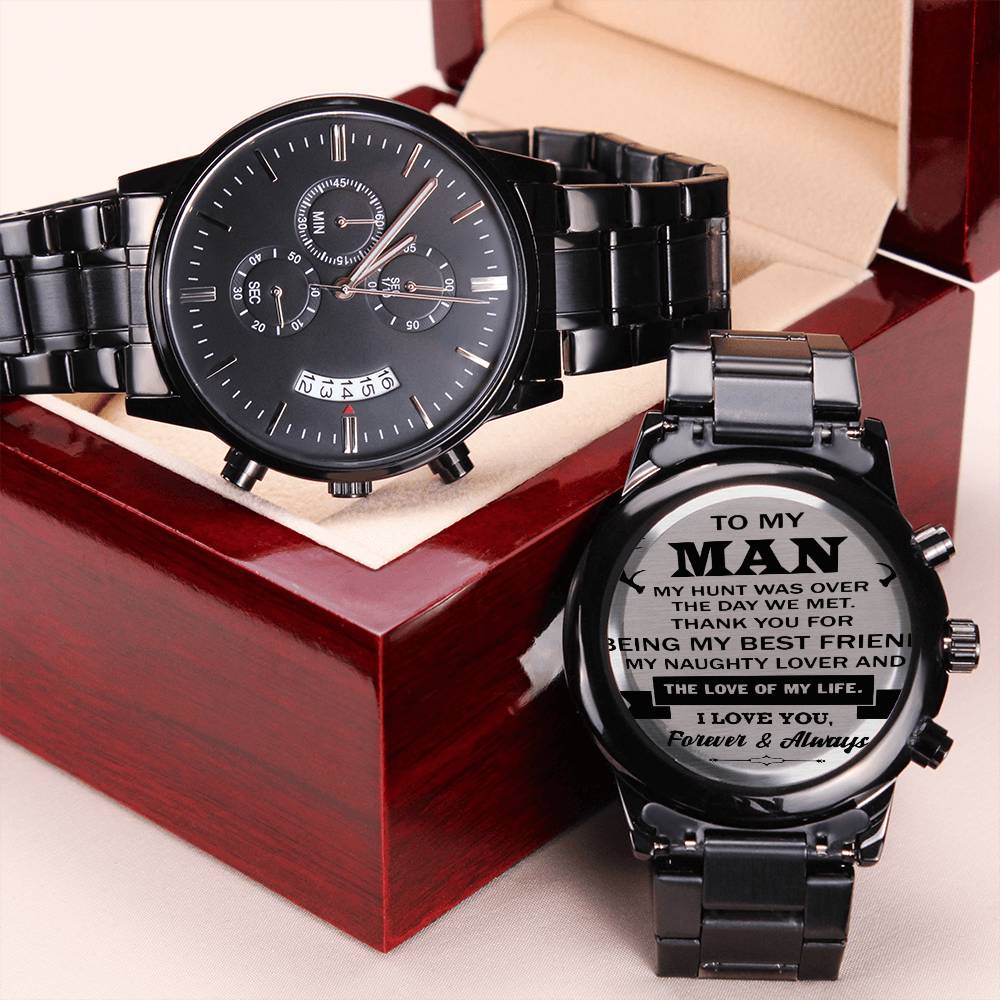 Gift For Your Man - My Naughty Lover - Watch Engraving Chronograph Watch
