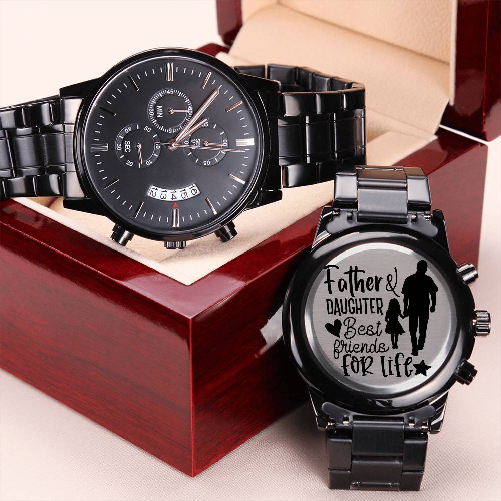Fathers Day Gift For Dad Engraving Chronograph Watch