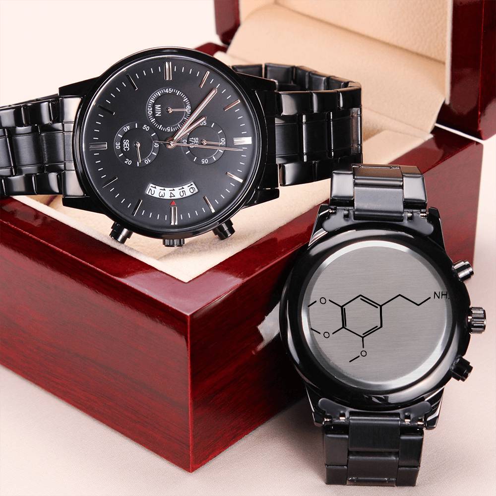 Mescalin Molecule Chronograph Watch Engraving Chronograph Watch