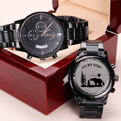The Perfect Gift For Your Son Engraving Chronograph Watch