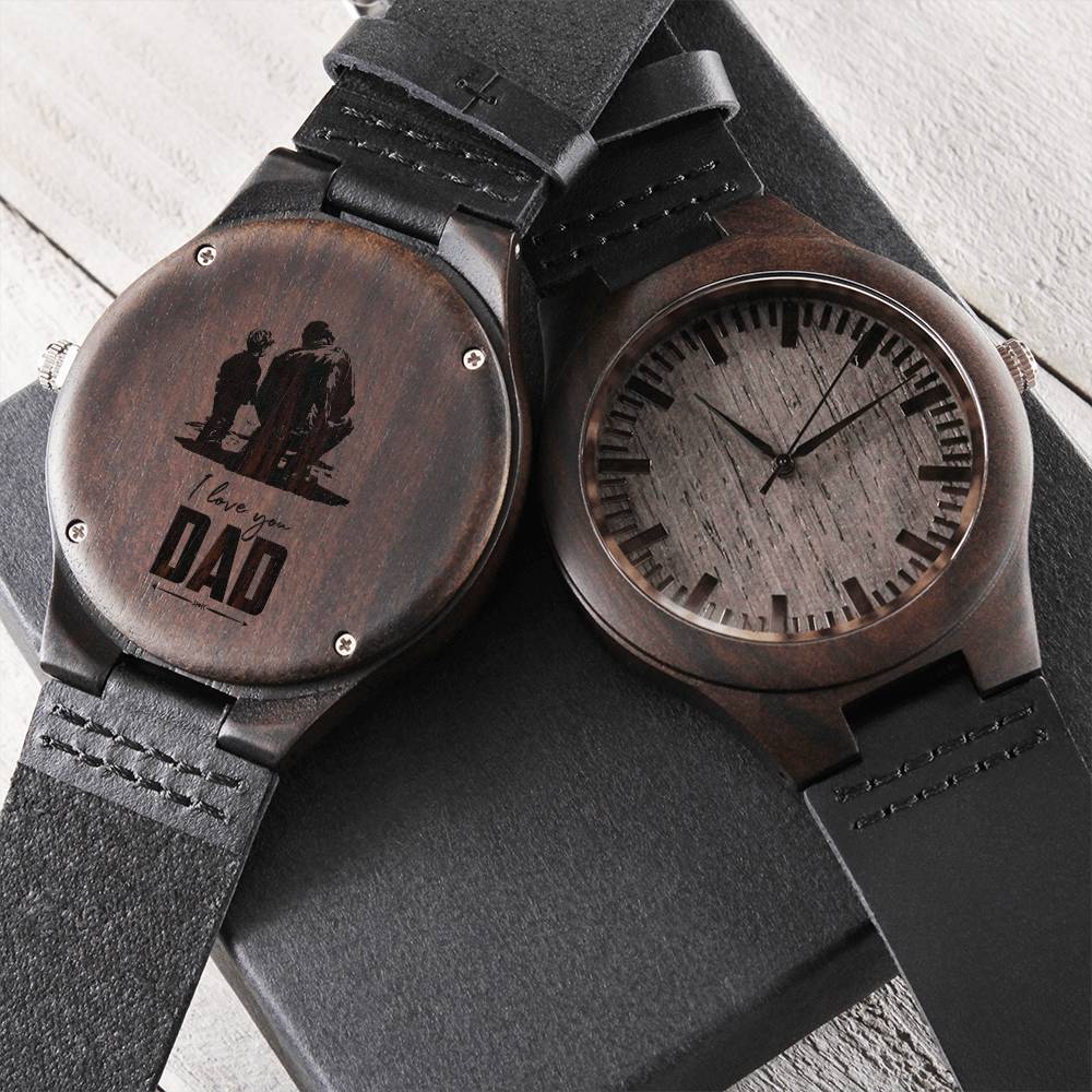 Best Dad Watch Dad I Love You Birthday Gift For Dad Engraved Watch For Him Unique Dad Gift Daddy Watch Watch For Fathe Engraved Wooden Watch