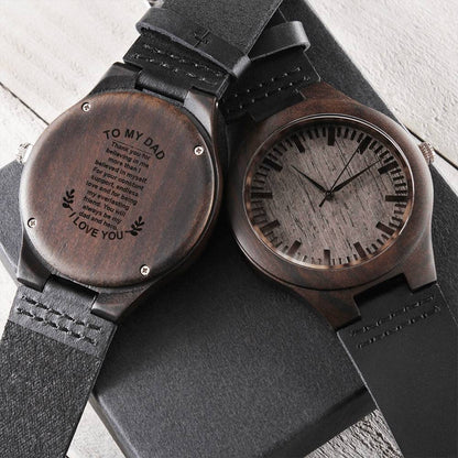You Will Always Be My Dad And Hero Gift For Dad From Son Engraved Wooden Watch
