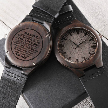 Daddy Gift From Bump Engraved Watch First Time Dad Gift Daddy From Bump Soon To Be Dad Dad Birthday Watch New Dad Jewe2 Engraved Wooden Watch