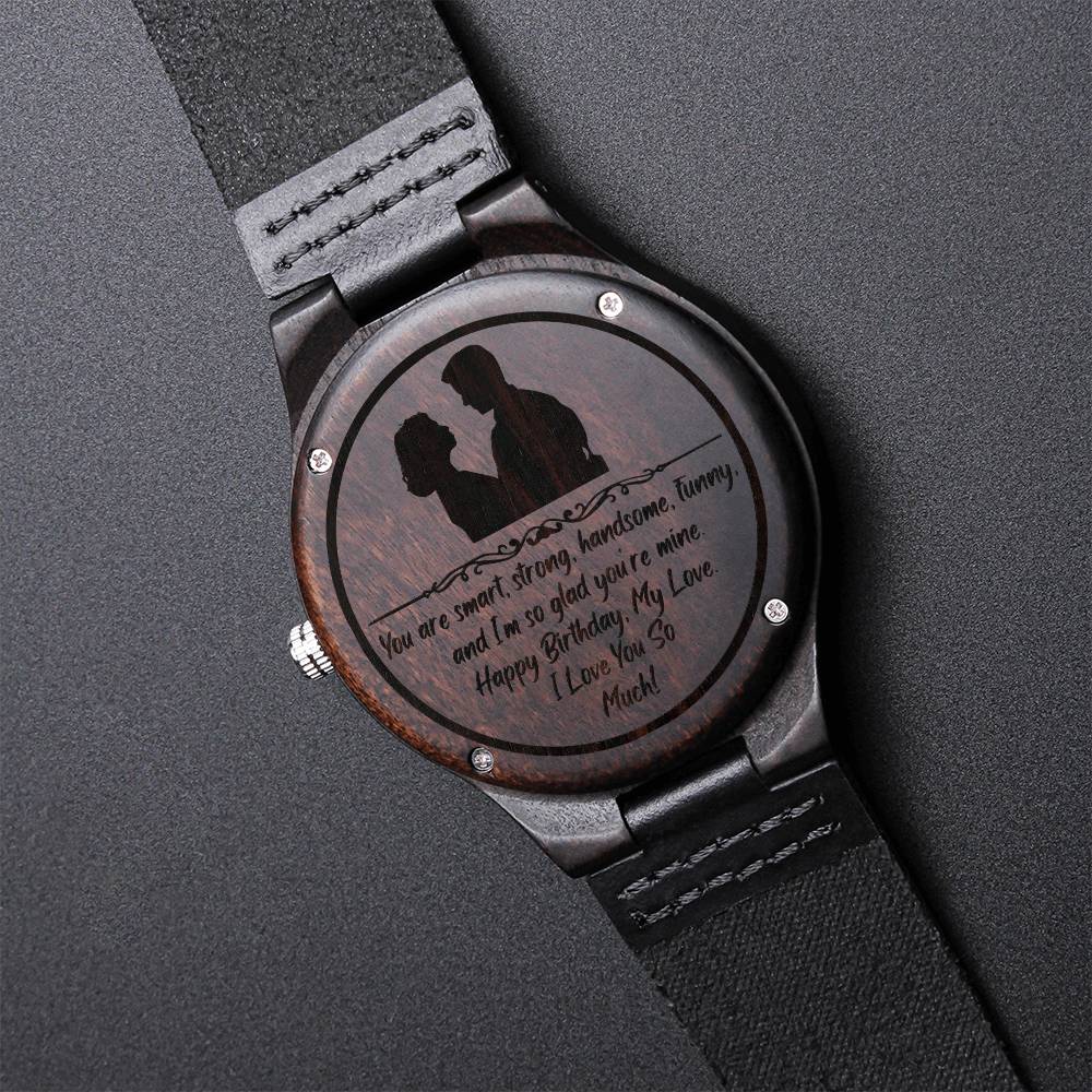 An Amazing Birthday Gift For Your Boyfriend - The Stunning Engraved Wooden Watch