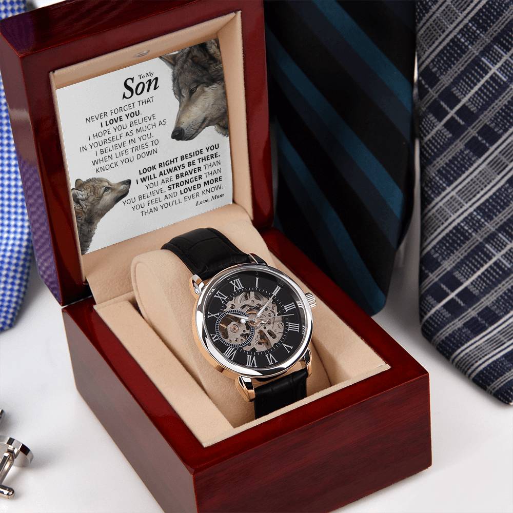 My Son - I Will Always Be There - Openwork Watch