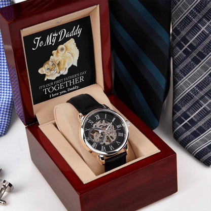 To My Daddy Father's Day Openwork Watch