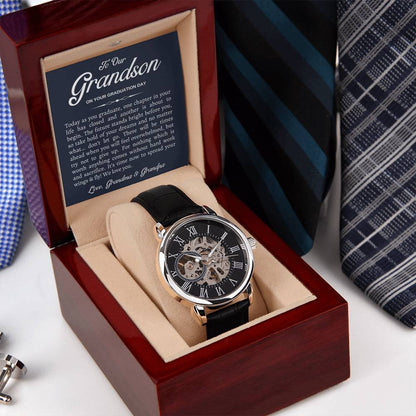 To Our Grandson Gift For Grandson Graduation Gift For Grandson From Grandparents Luxury Openwork Watch For Grandson