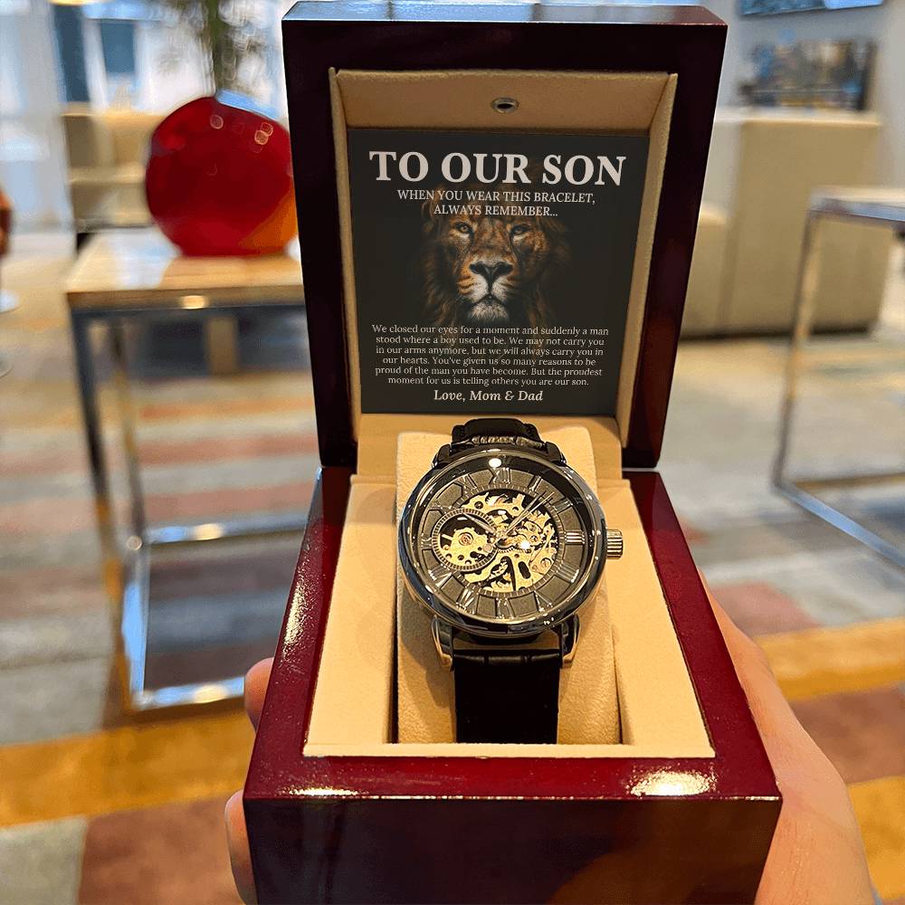 To Our Son - Openwork Watches