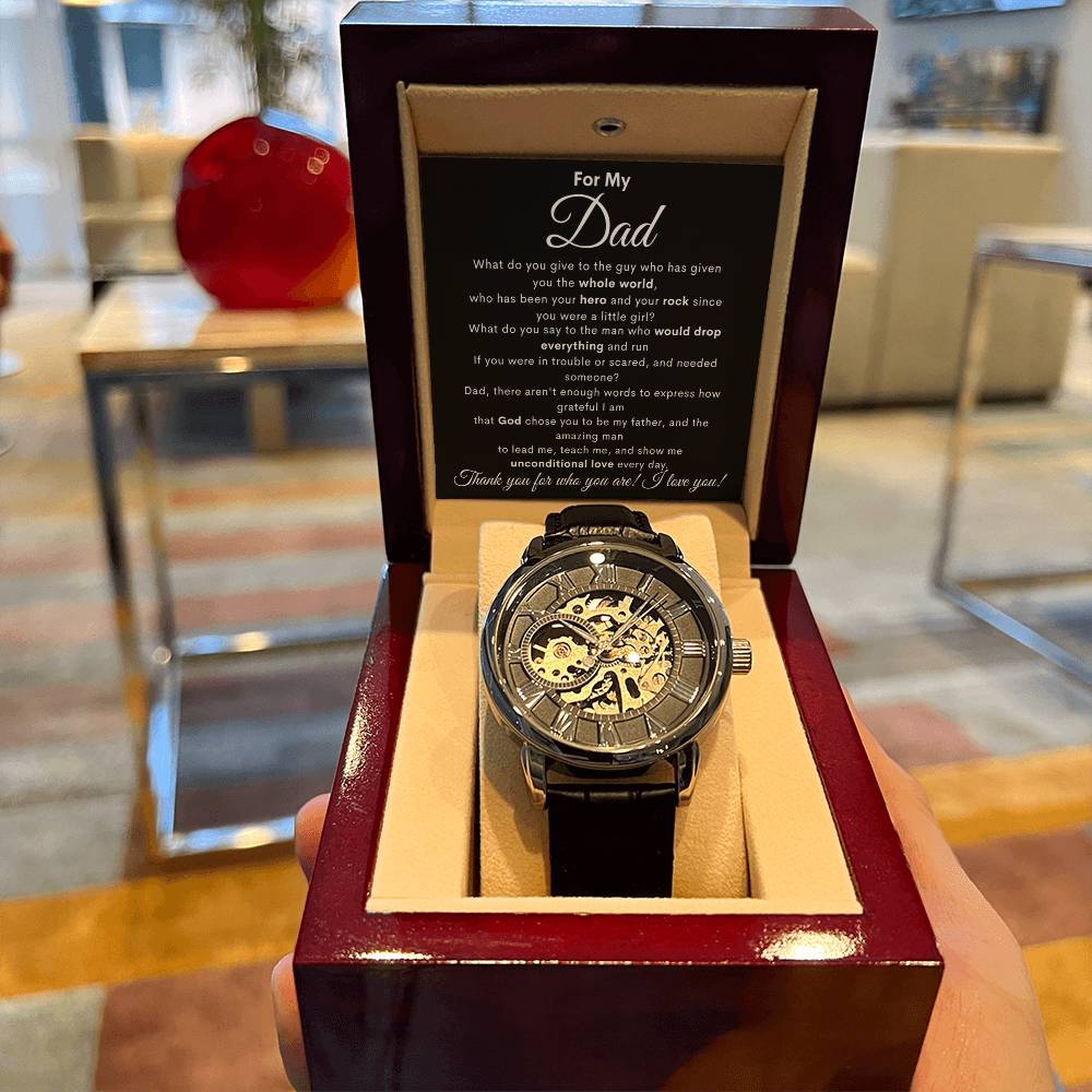 For My Dad - Openwork Watches