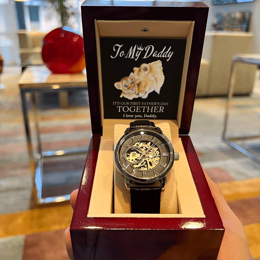 To My Daddy Father's Day Openwork Watch