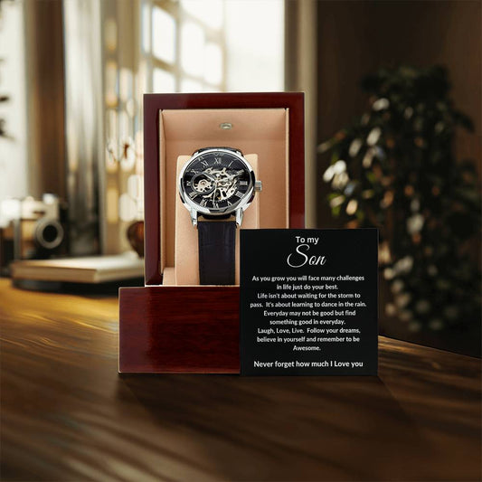 To My Son  As You Grow  Openwork Watches