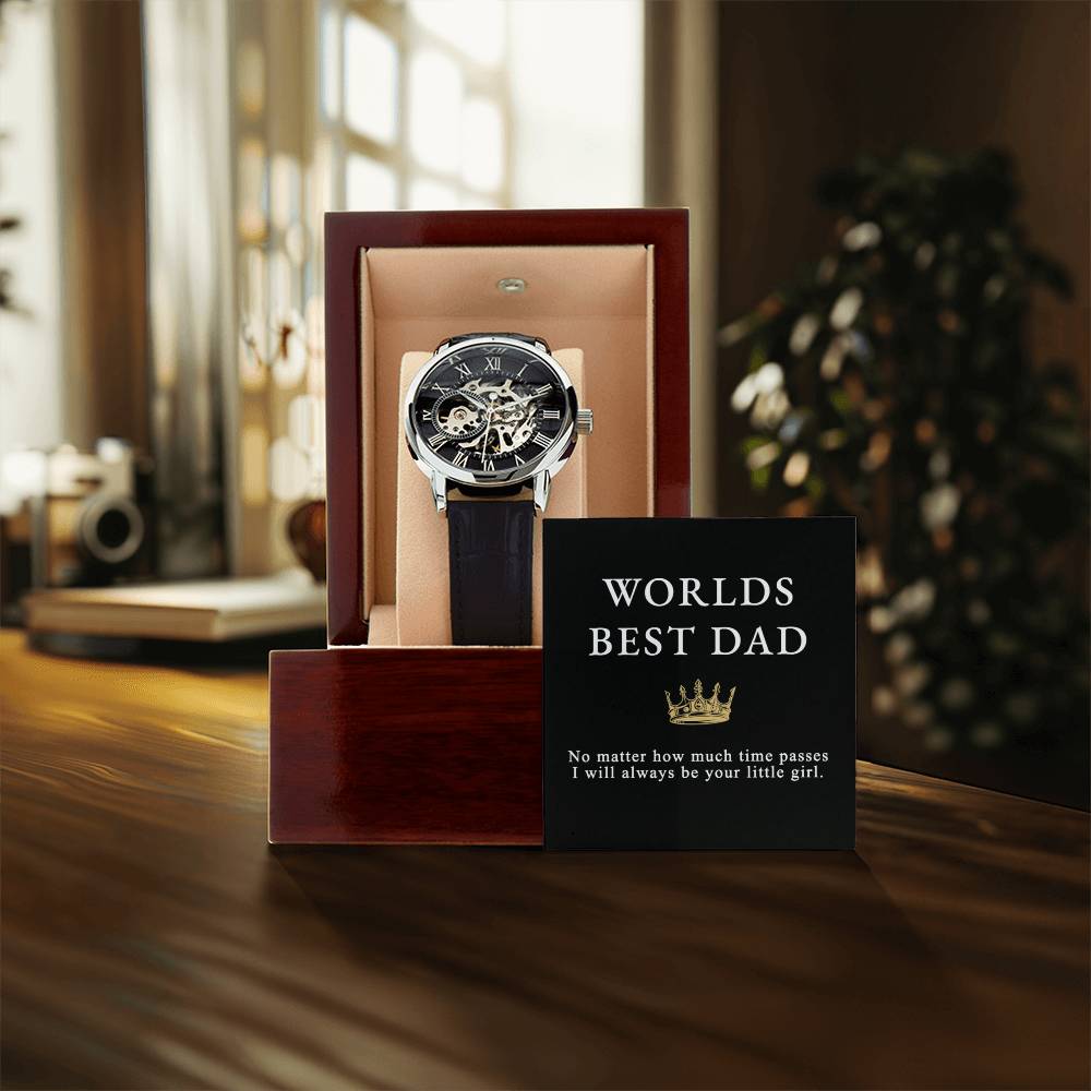 Men's Openwork Watch - Worlds Best Dad