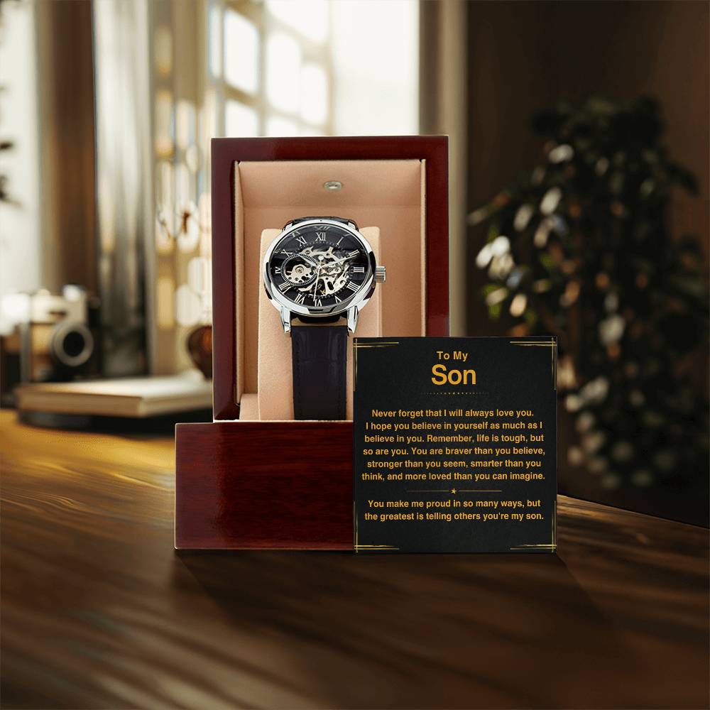 Son, You Make Me Proud - Openwork Watches