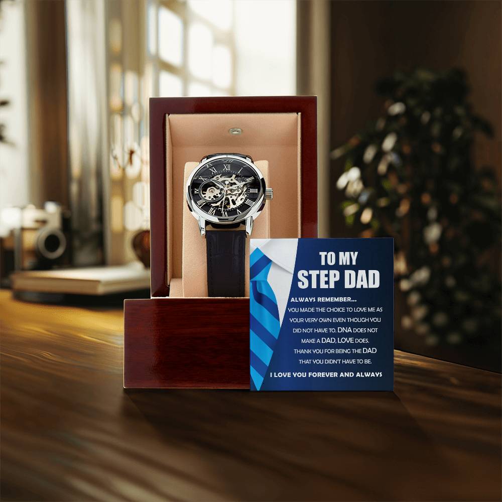 Step Dad Gift - Openwork Watches - Always Remember