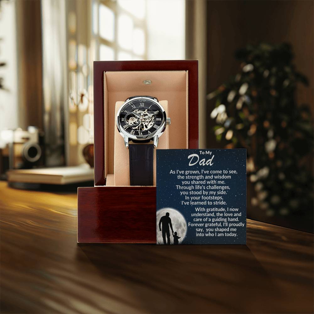 To My Dad, You Have Shaped Me Into Who I Am Today Braided - Openwork Watches