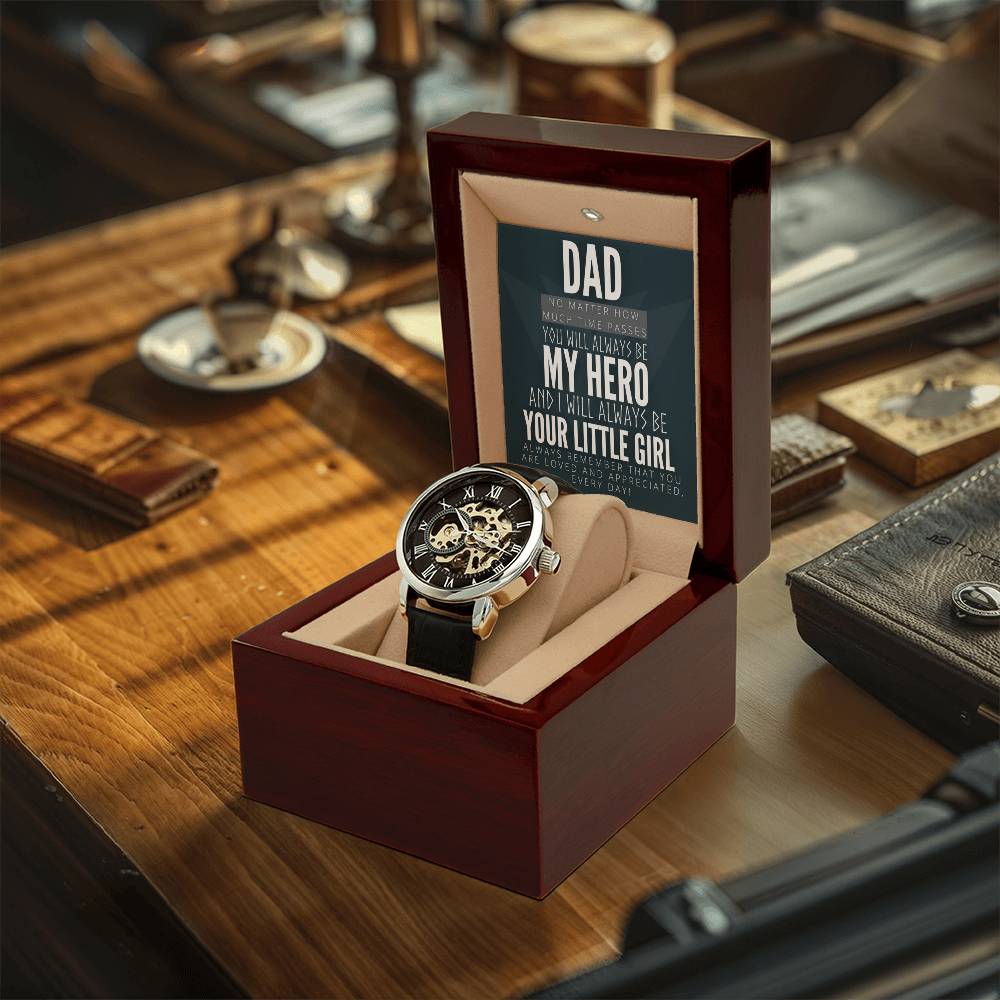 Dad You Will Always Be My Hero - Openwork Watch