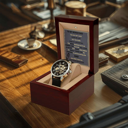 Men's Openwork Watch Gift For Bonus Dad.