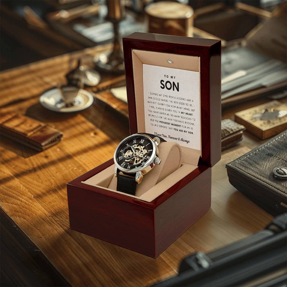 To My Son - Forever Love Openwork Watches