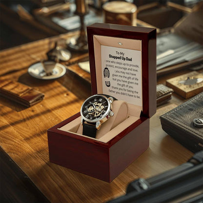 Stepped Up Dad 2 Openwork Watch