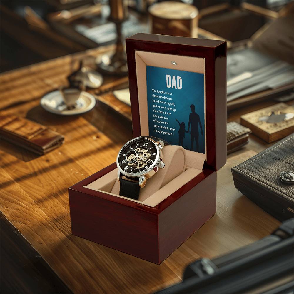 Unforgettable Love Father's Day Openwork Watches - You Gave Me Wings To Soar