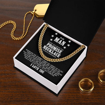 To My Man - This Is The Love I Want To Last - Cuban Link Chain Necklace