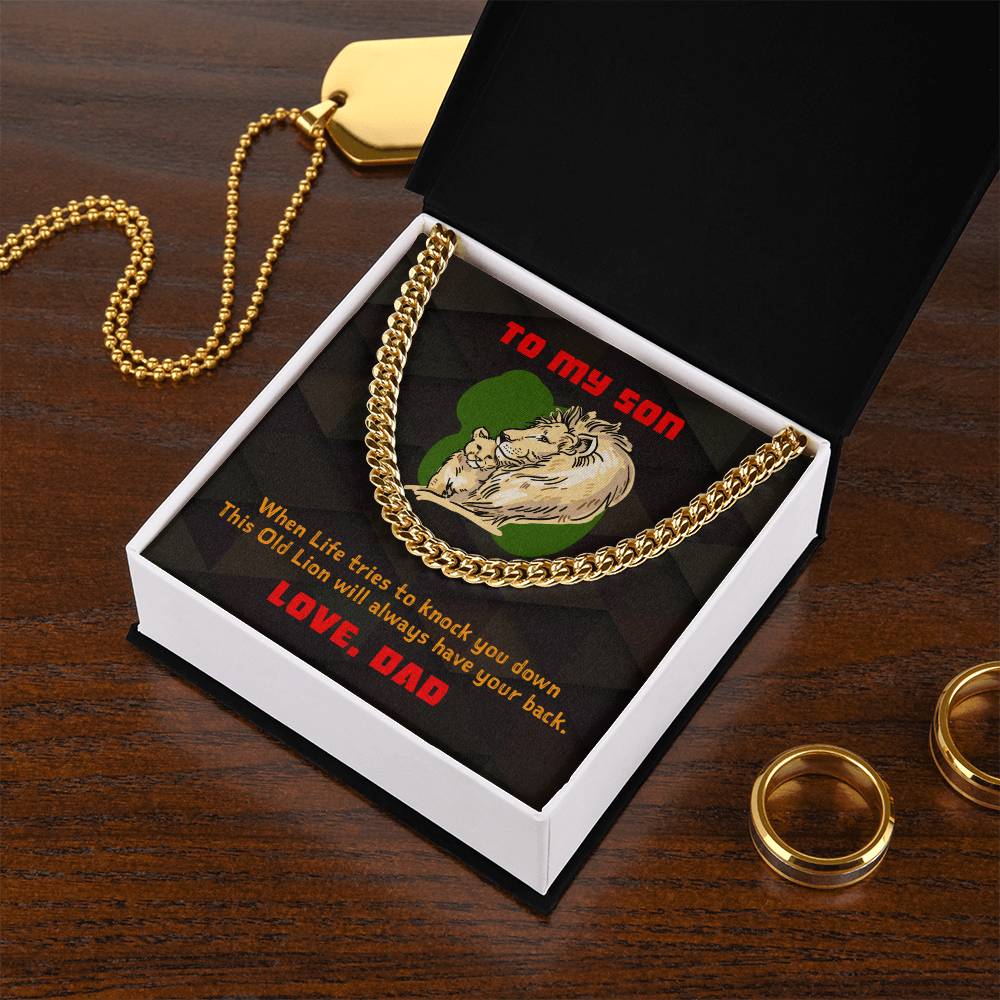 To My Son - Cuban Link Chain