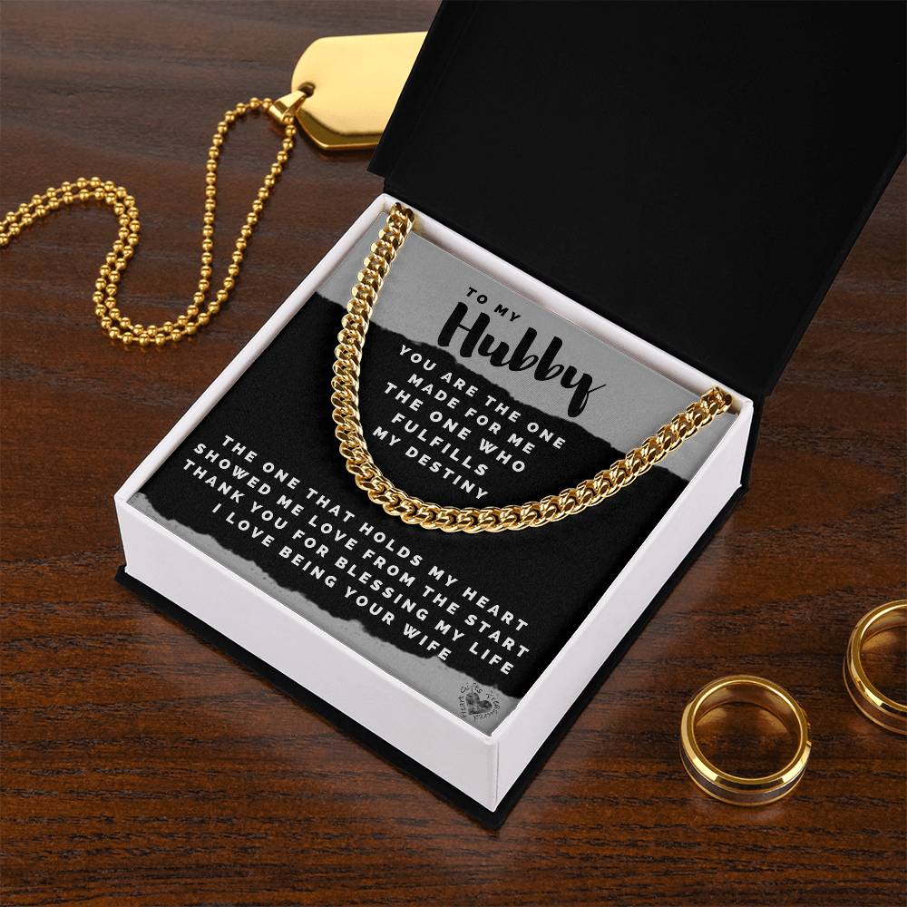 Hubby Chain Necklace For Men Cuban Link Chain