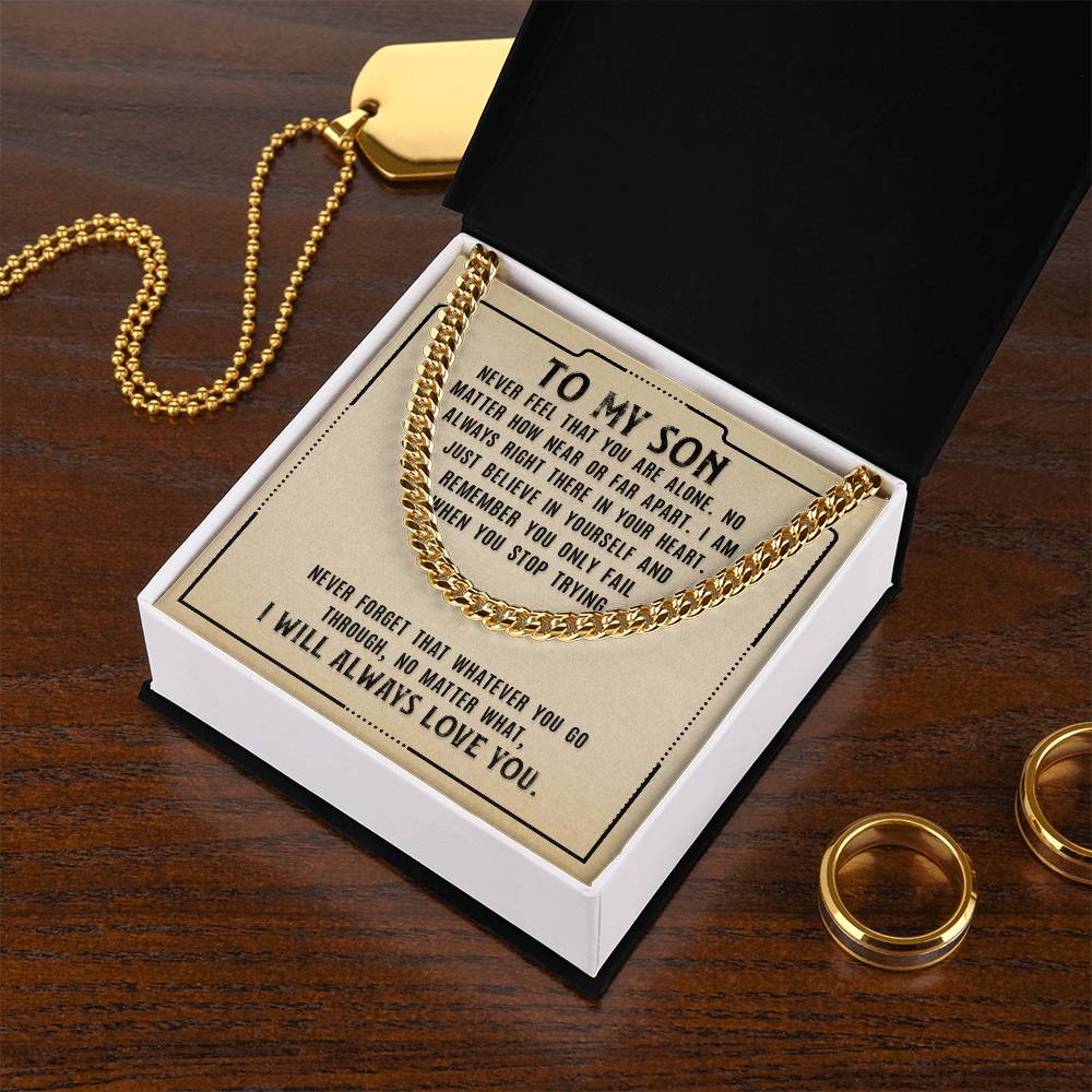 Gift For Son - Cuban Link Chain Necklace - Trending Now