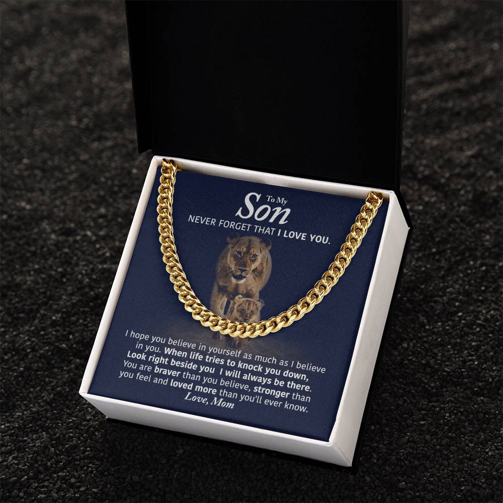 Perfect Gift For Son Cuban Link Chain