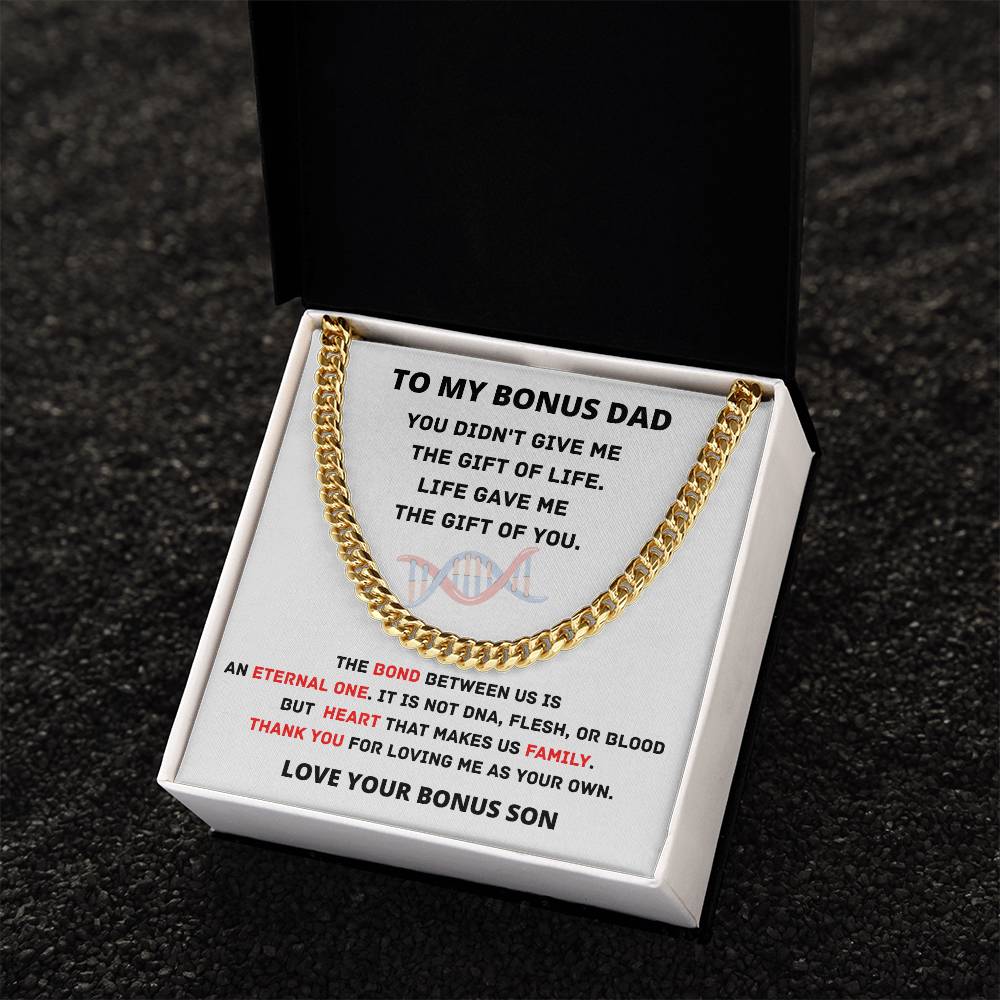 Cuban Link Chain Gift For Bonus Dad