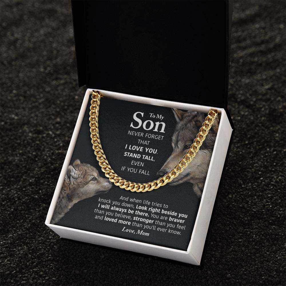 My Son - Stand Tall Cuban Link Chain