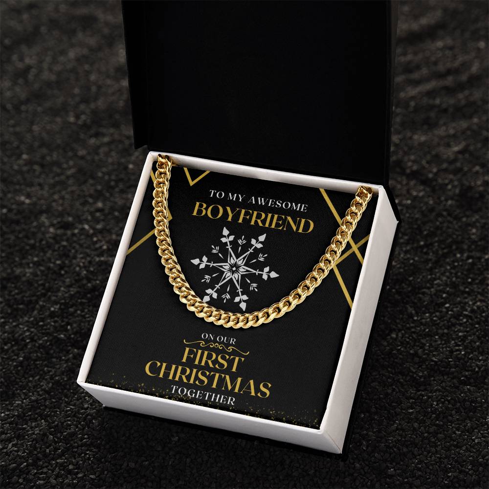 Chain Necklace To My Boyfriend On Our First Christmas Together Cuban Link Chain