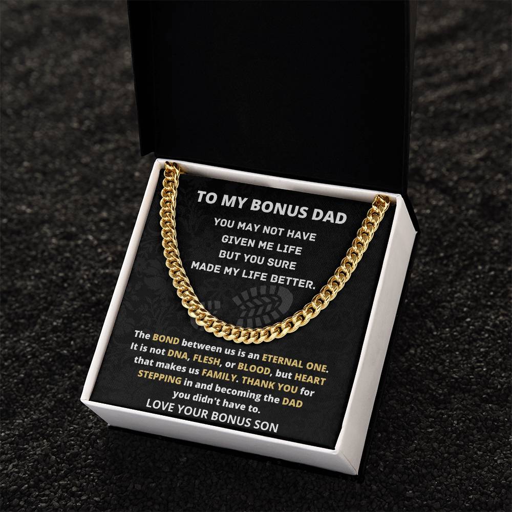 Cuban Link Chain Gift For Bonus Dad