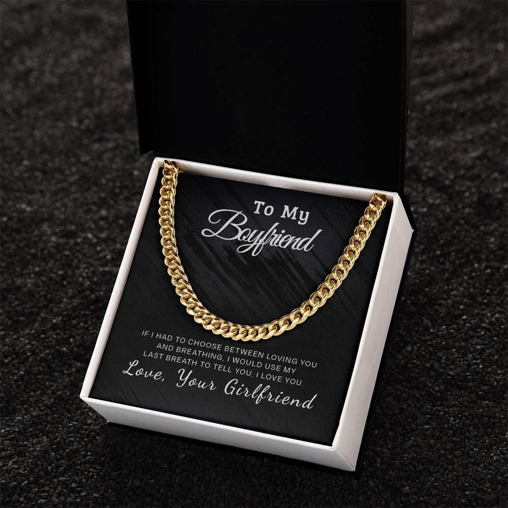 Lovely Gift For Boyfriend Cuban Link Chain