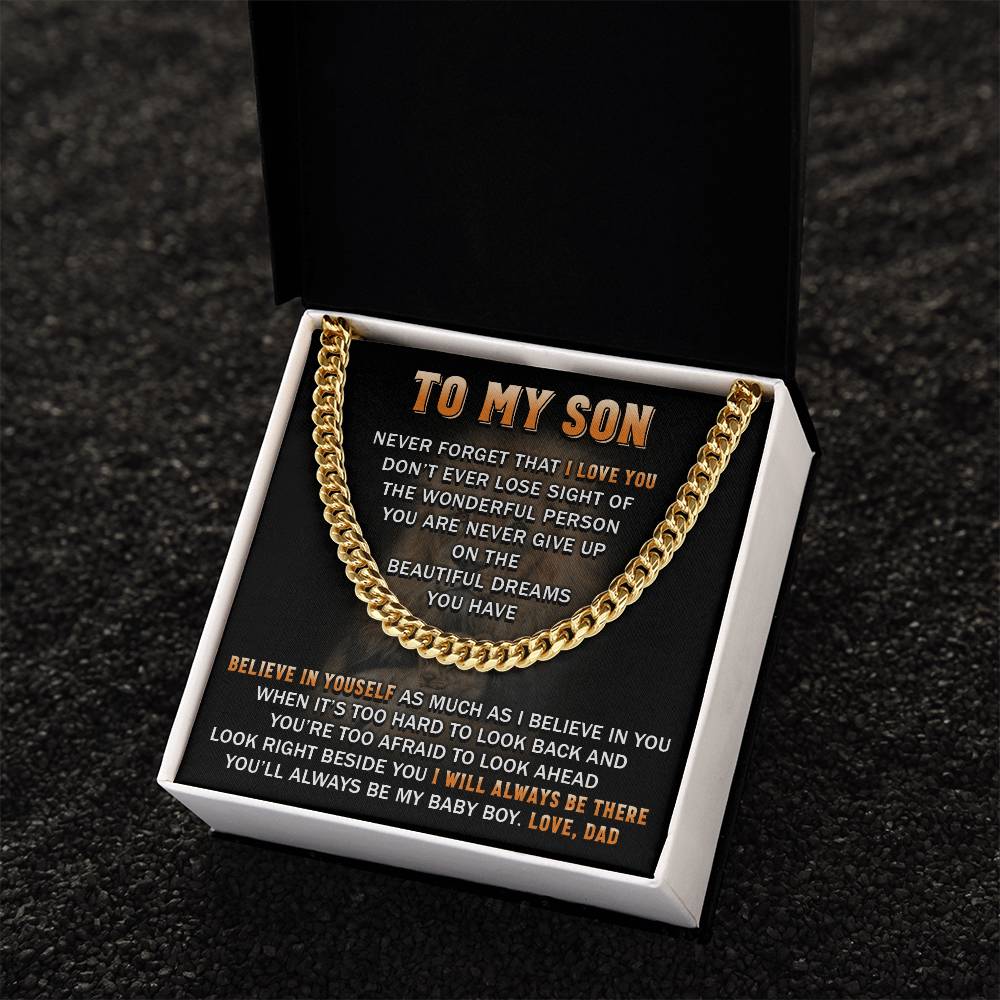 Gift For Son - Beautiful Dream - Cuban Link Cuban Link Chain