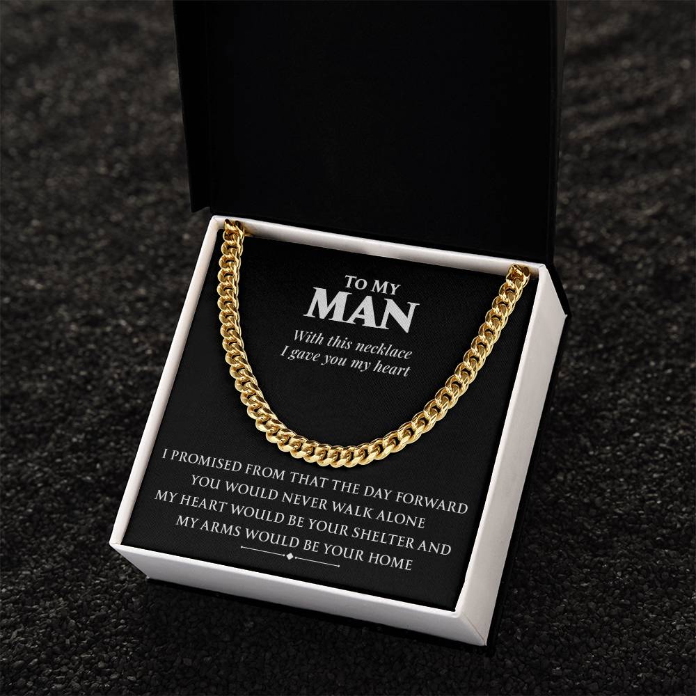 You Would Never Walk Alone Cuban Link Chain