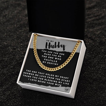 Hubby Chain Necklace For Men Cuban Link Chain