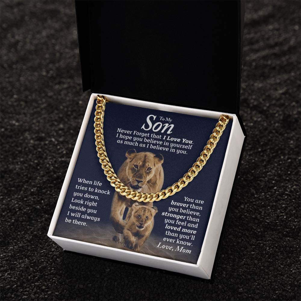 Perfect Gift For Son Cuban Link Chain