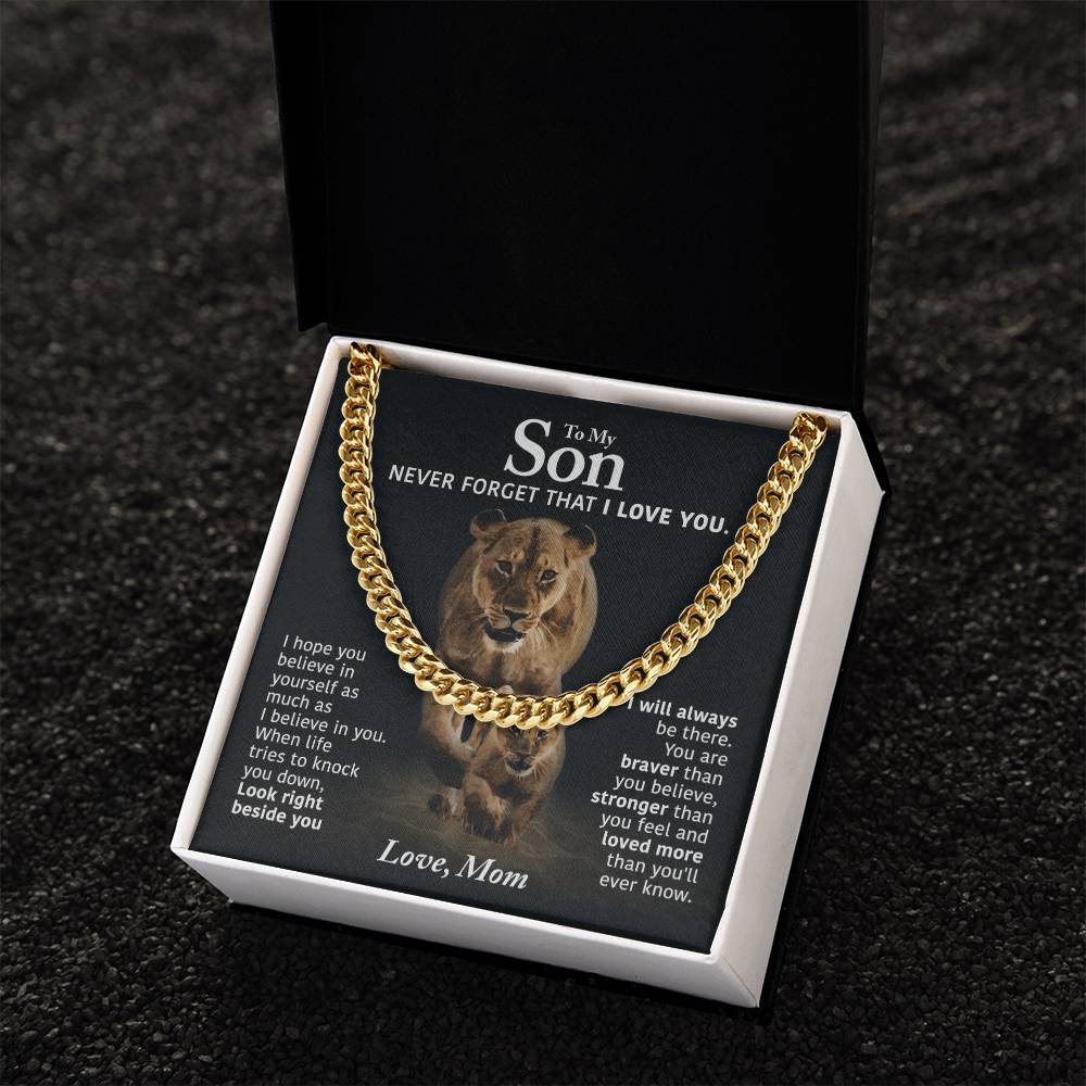 Perfect Gift For Son Cuban Link Chain