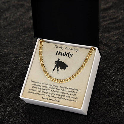 Fathers Day Gift Dad Gift Gifts For Dad Father&#39;S Day Gift For Dad Birthday Gift For Dad I Love You Dad Cuban Link Chain