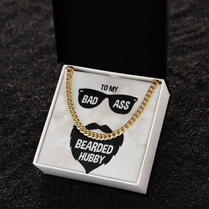 Cuban Link Chain Necklace - Gifts For Him  Gifts For Bearded Hubby Birthday Anniversary